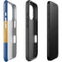 Barbados Flag Distressed iPhone 16 Pro Max Impact Case